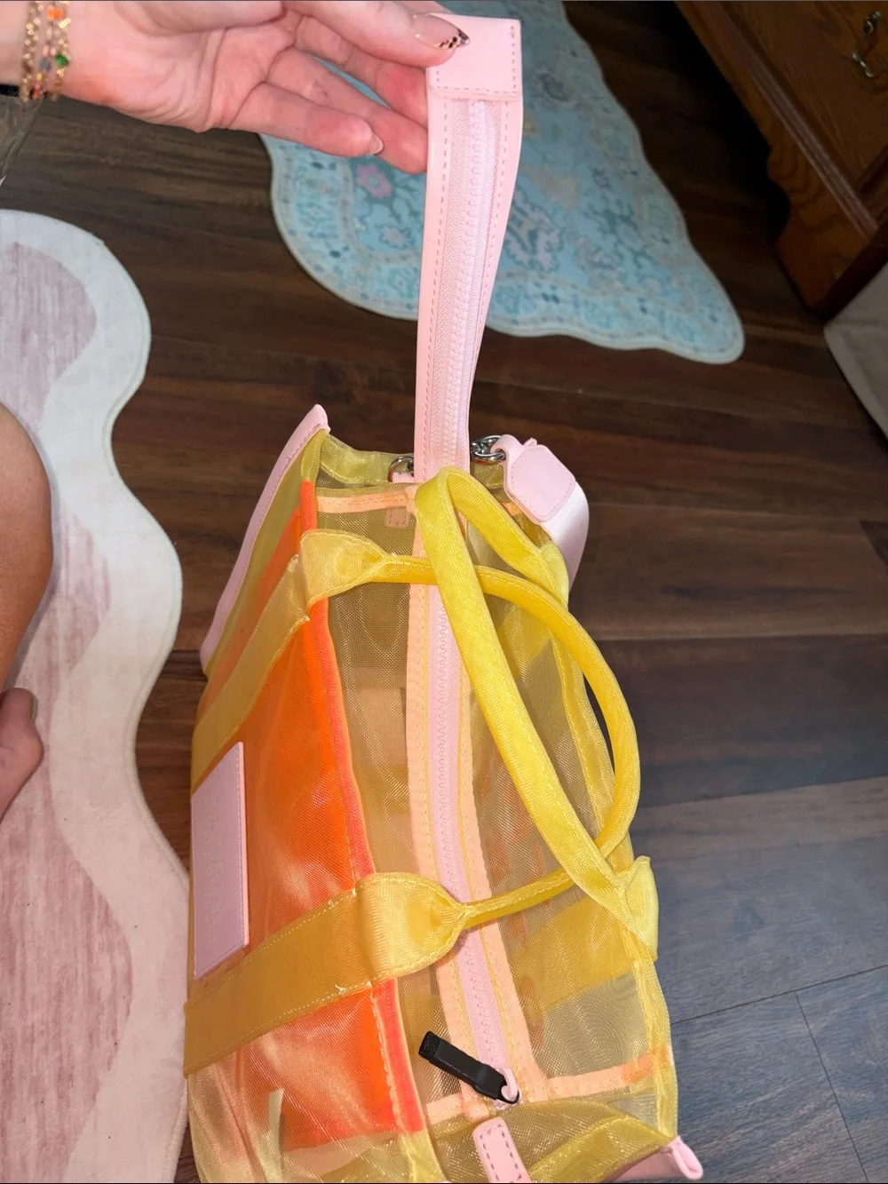 Marc Jacobs Transparent Tote with Yellow Straps and Pink Trim - Picture 8 of 16